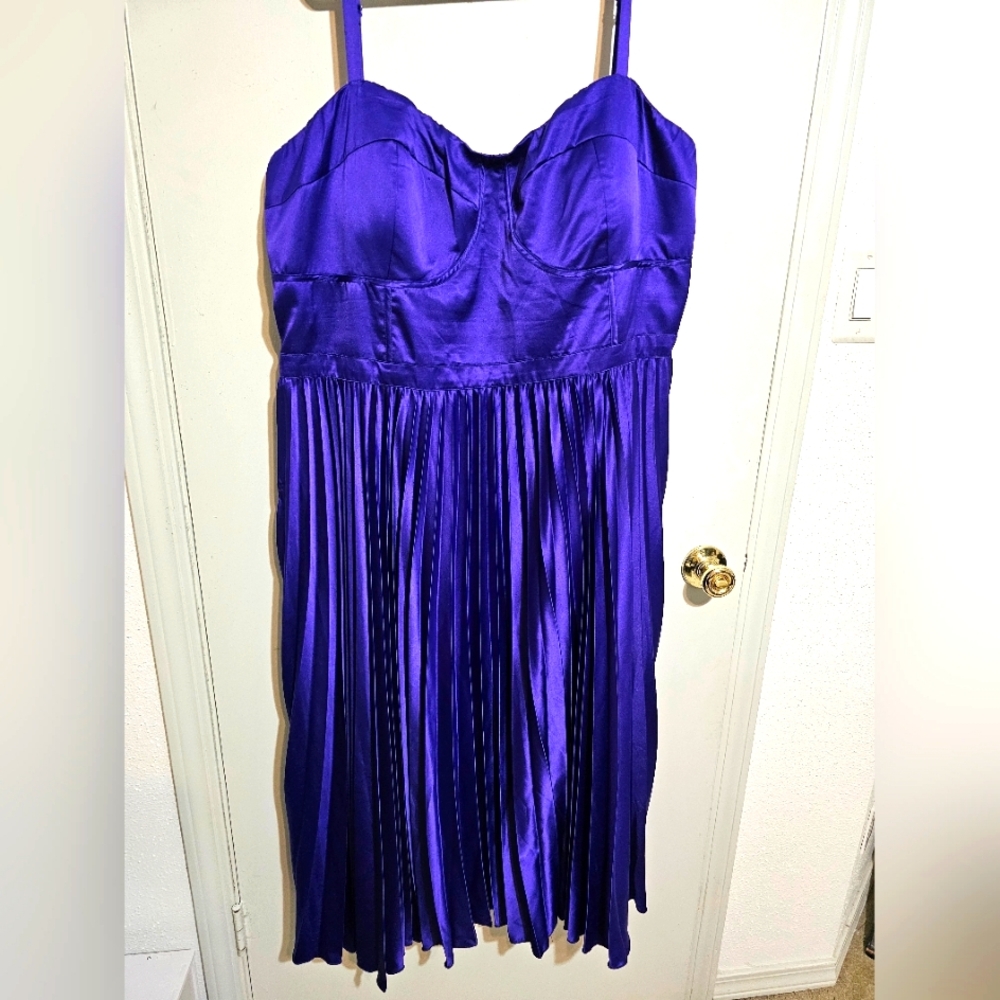 Beautiful rich purple satin  cocktail dress from City Chic. Size XXL/24